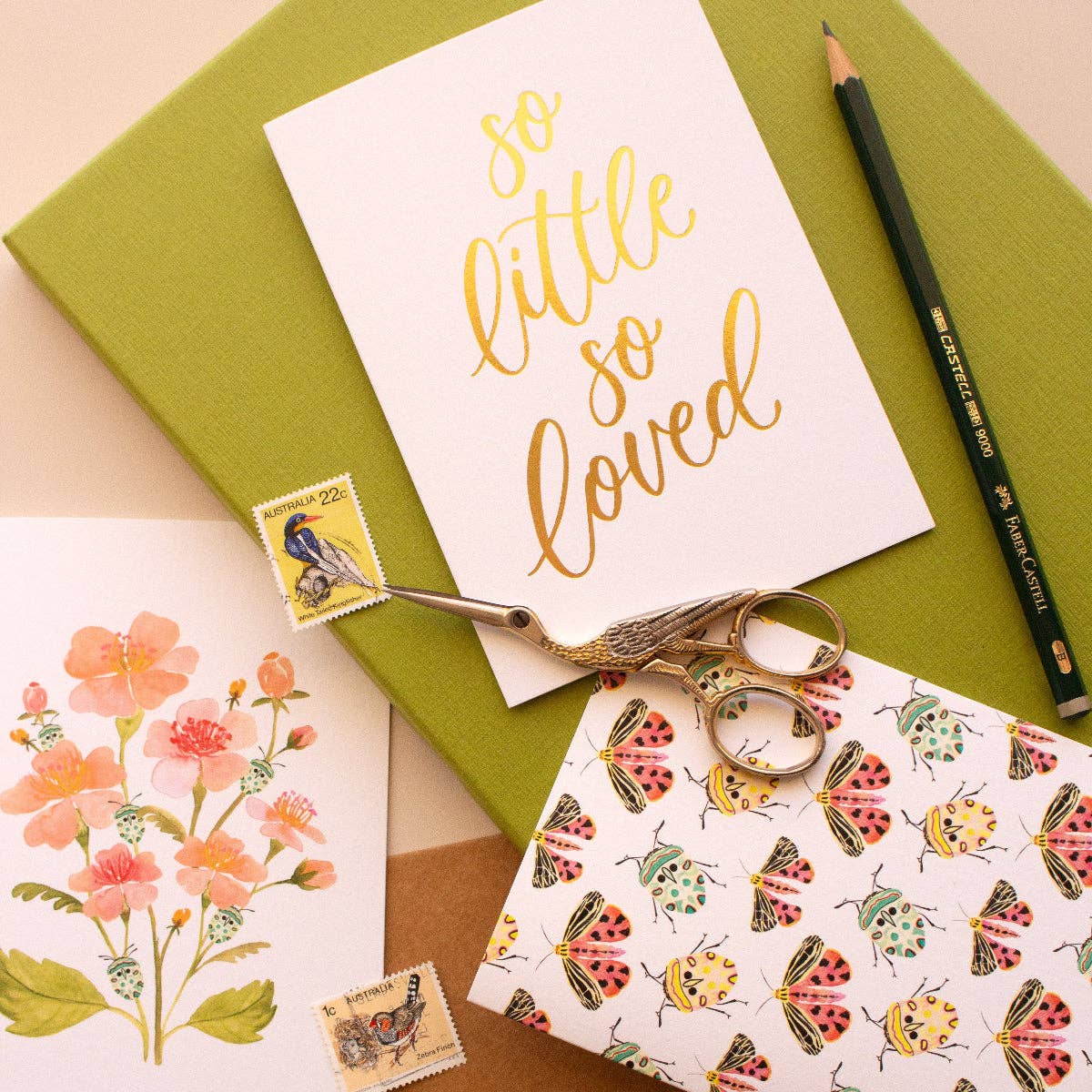 So Little So Loved | Gender Neutral New Baby Card