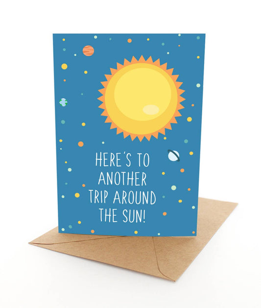 Around The Sun - Greeting Card