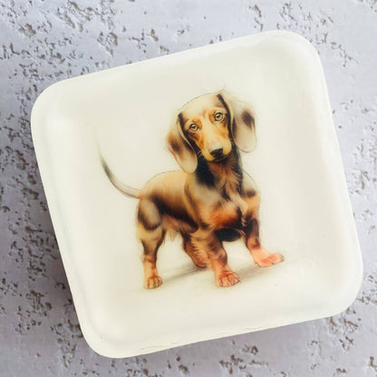 Handmade Artisan Soap | Dachshund (Brown) | Canine Charm