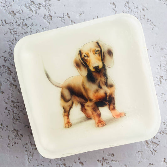 Handmade Artisan Soap | Dachshund (Brown) | Canine Charm