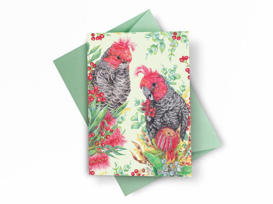 Gang-gang Cockatoos Greeting Card