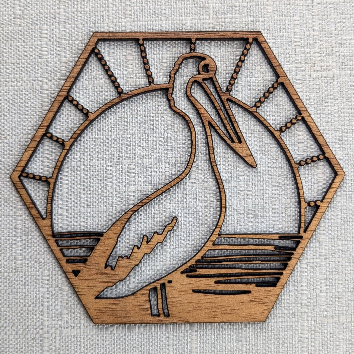 Australian Coastal Wooden Coaster Set