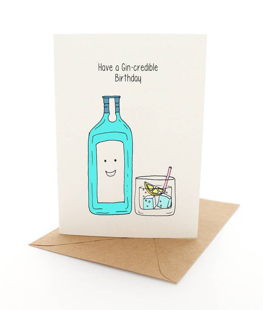 Punny Gin - Greeting Card