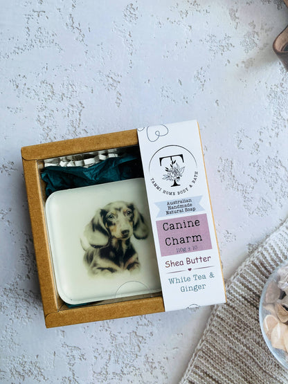 Handmade Artisan Soap | Dachshund (Black) | Canine Charm