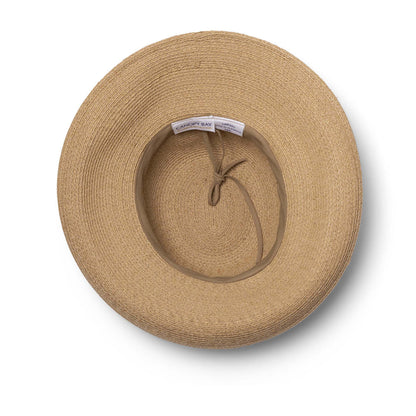 DEBORAH HUTTON CANOPY BAY. Natural Hamilton Raffia Sou'wester Hat. Handmade in Australia