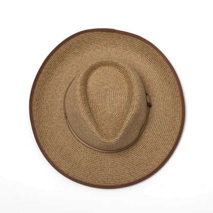 DEBORAH HUTTON CANOPY BAY. HAT CAMEL ROYSTON FEDORA. HANDMADE IN AUSTRALIA.