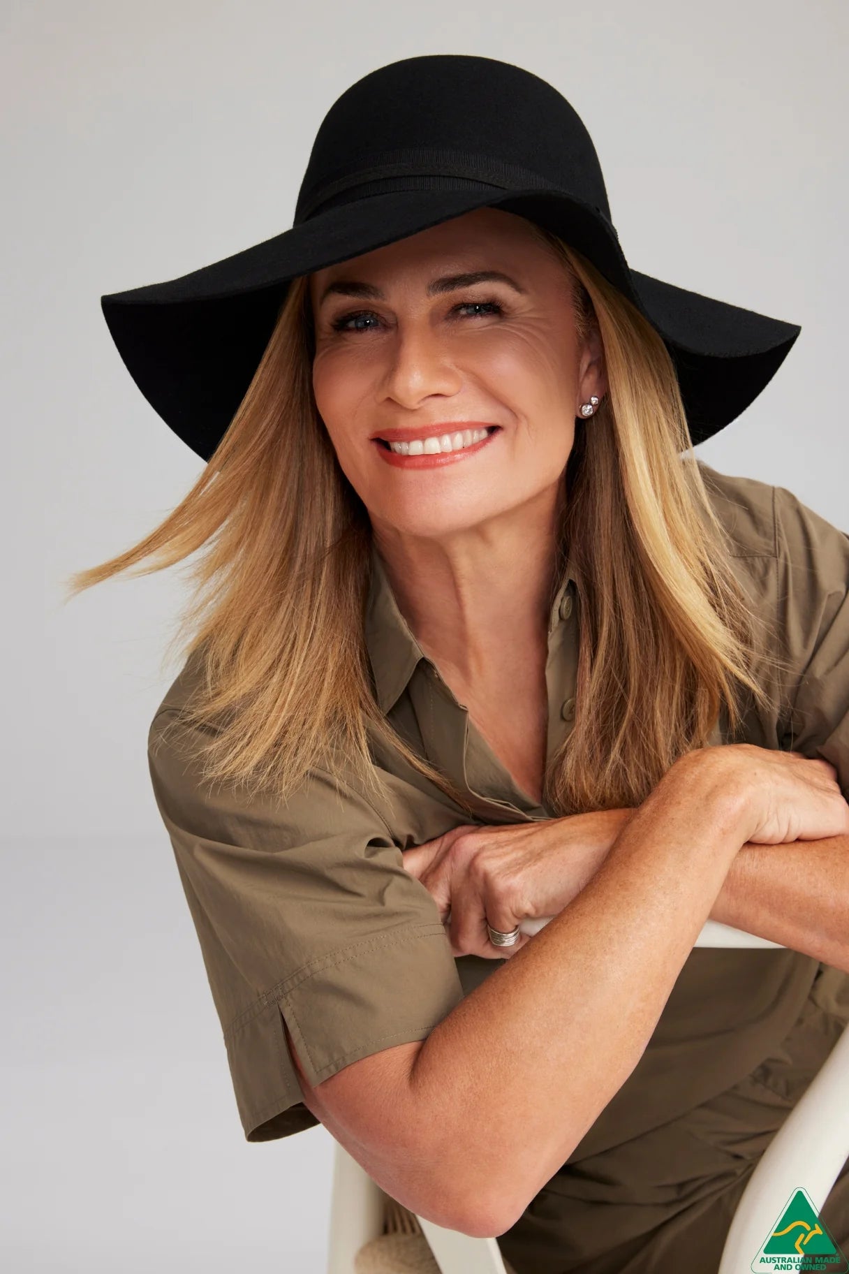 Deborah Hutton Canopy Bay - Keaton Black Wool Cloche Hat. Handmade in Australia