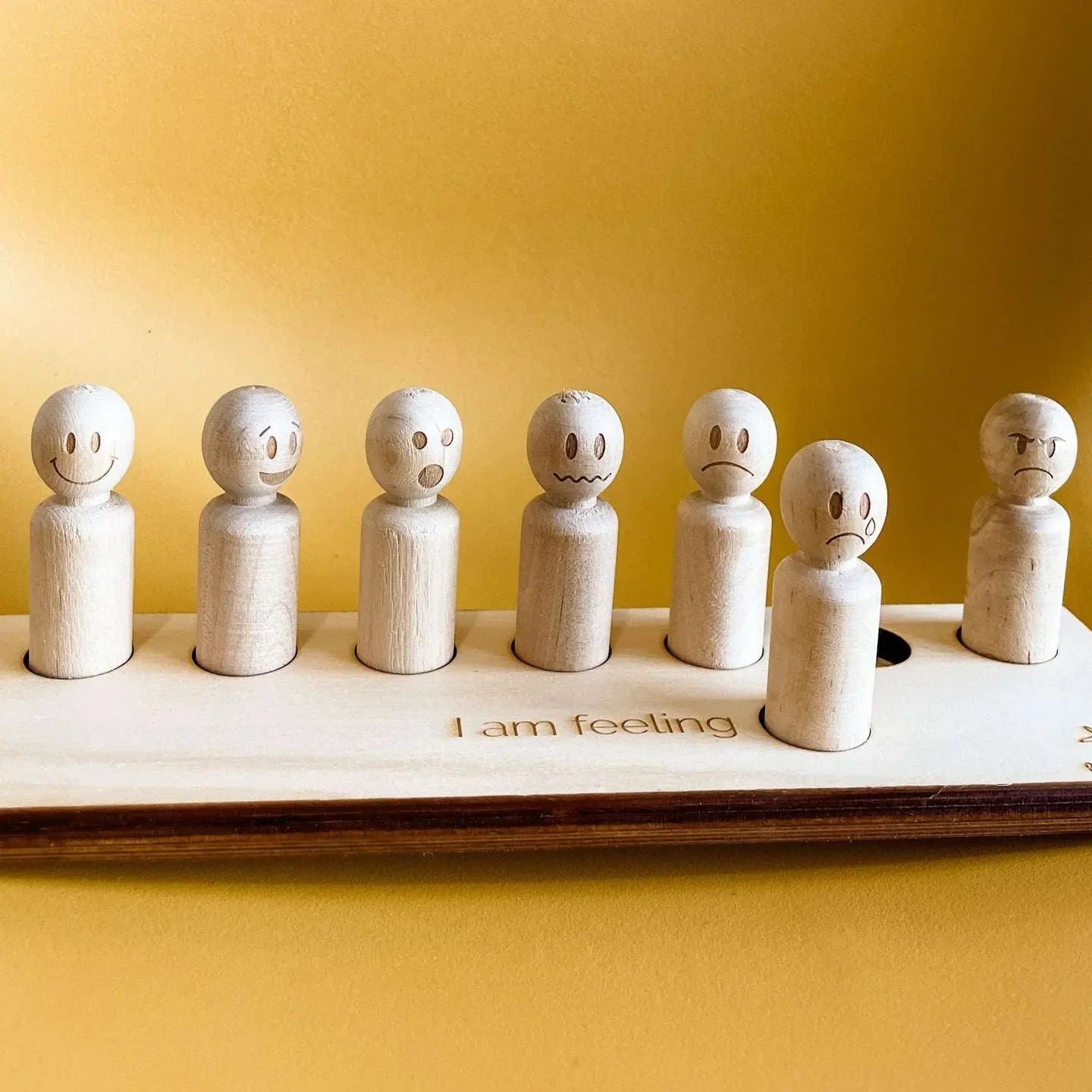 Bandicute Childrens' Learning - Emotions Peg Set. Made in Australia