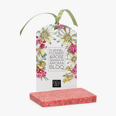 Aroma Bloq - Flannel Flower & Rose Geranium. Handmade in Australia