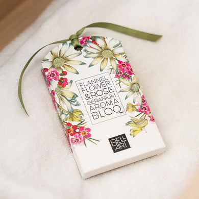 Aroma Bloq - Flannel Flower & Rose Geranium. Handmade in Australia