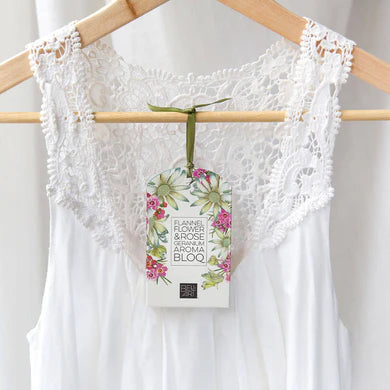 Aroma Bloq - Flannel Flower & Rose Geranium. Handmade in Australia