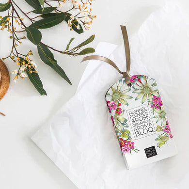Aroma Bloq - Flannel Flower & Rose Geranium. Handmade in Australia