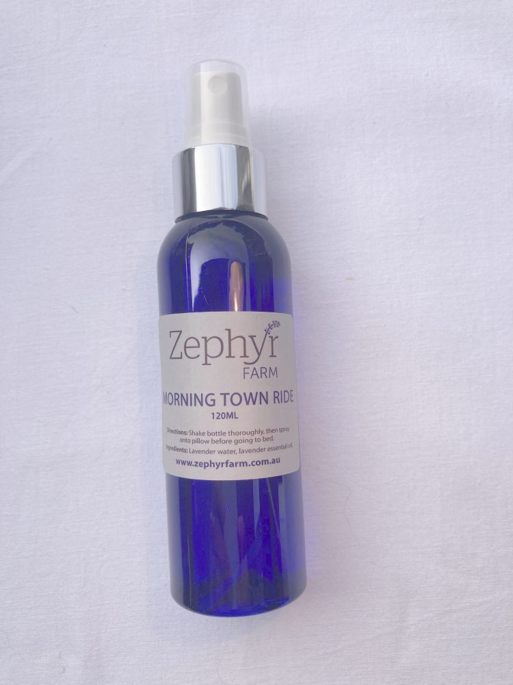 Zephyr Morning Town Ride. Sleep aid, Linen spray. Made in Australia.