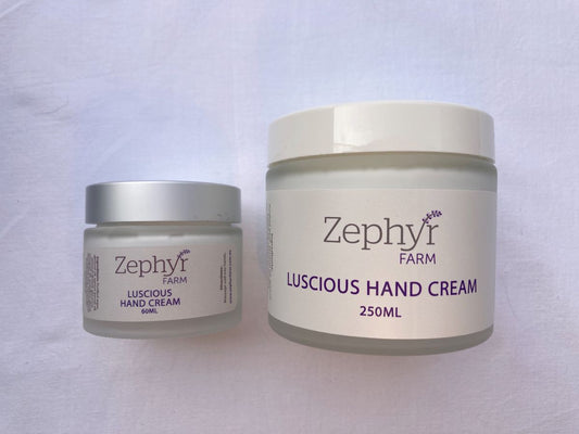 Zephyr Lucious Hand Cream 60ml. Made in Australia.
