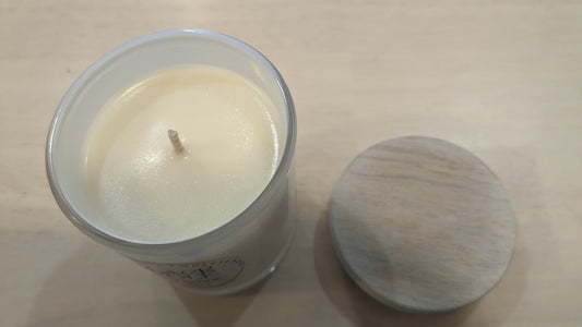 Candle Jar Crushed Lime Sea Salt. Handmade in Australia.