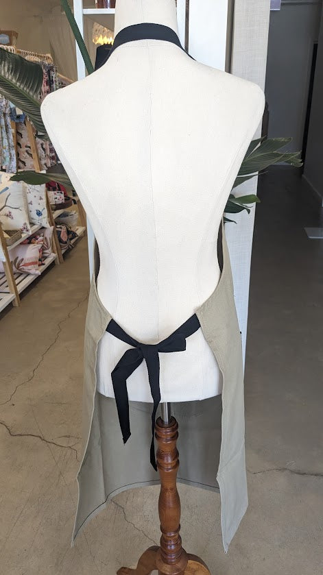 Apron Fairy Wren French Navy - Eastbourne Art. Handmade in Australia