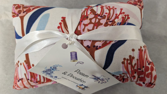 Wheat Pack - Waratah fabric. Handmade in Australia