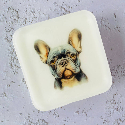 Handmade Artisan Soap | French Bulldog(Black) | Canine Charm