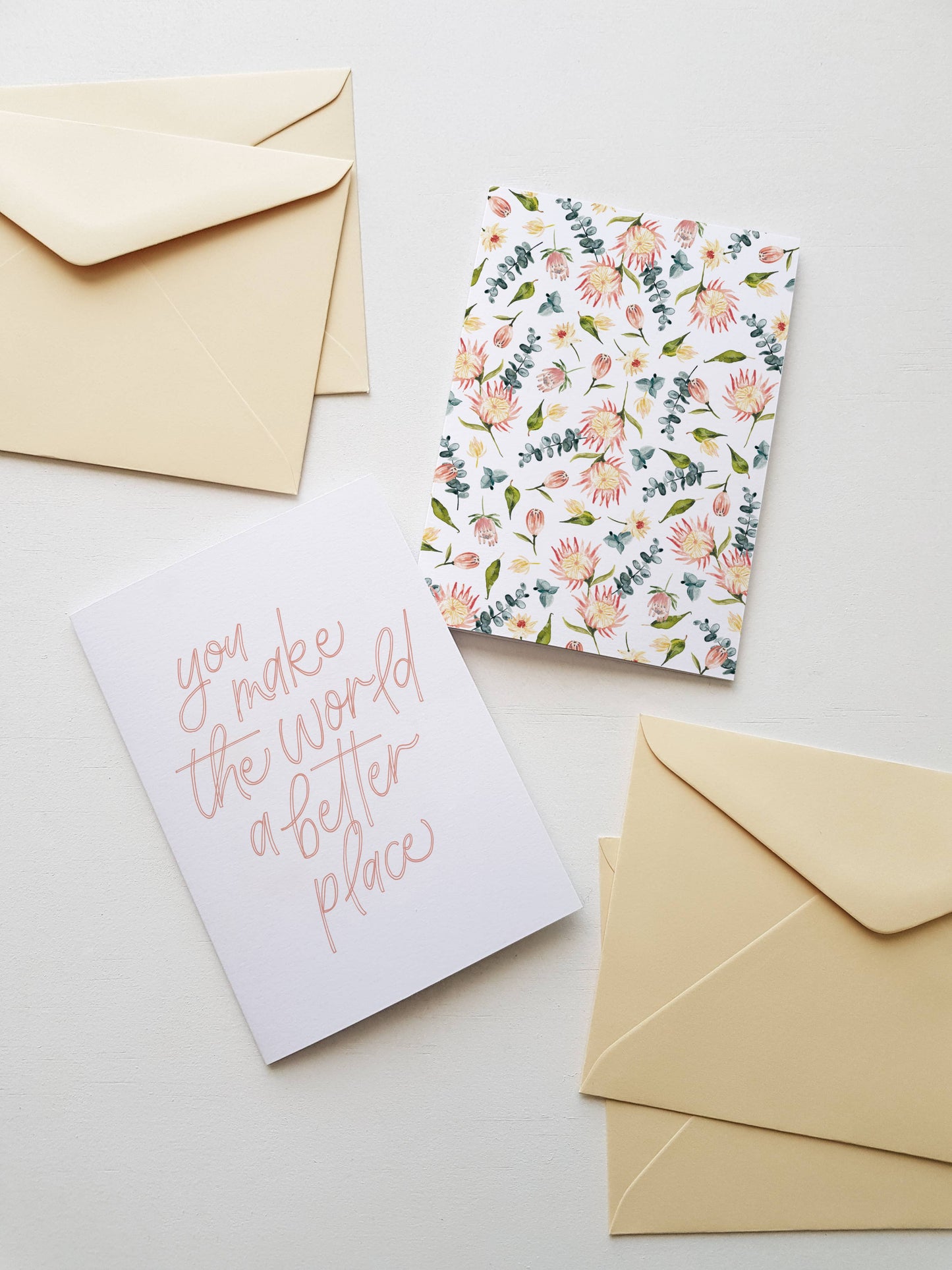 You Make The World A Better Place - Encouragement Card
