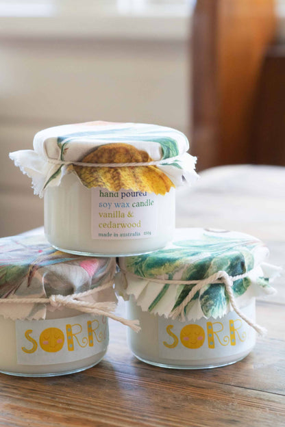Sorry Candle - Vanilla & Cedarwood