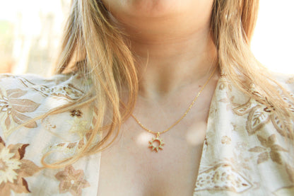 Gold Sun Necklace