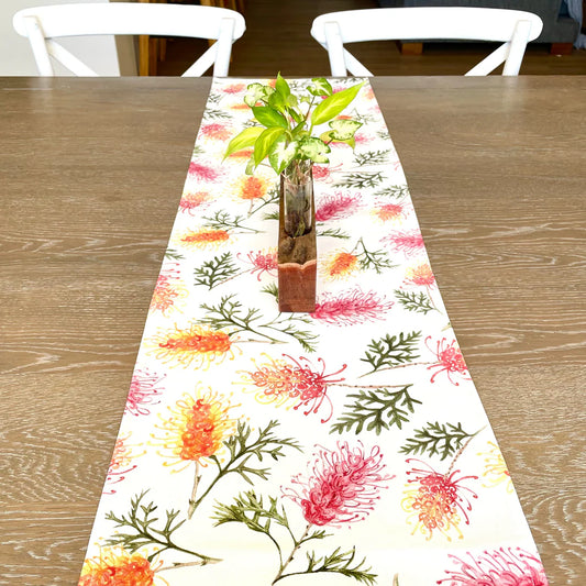 Grevillea Table Runner. Handmade in Australia