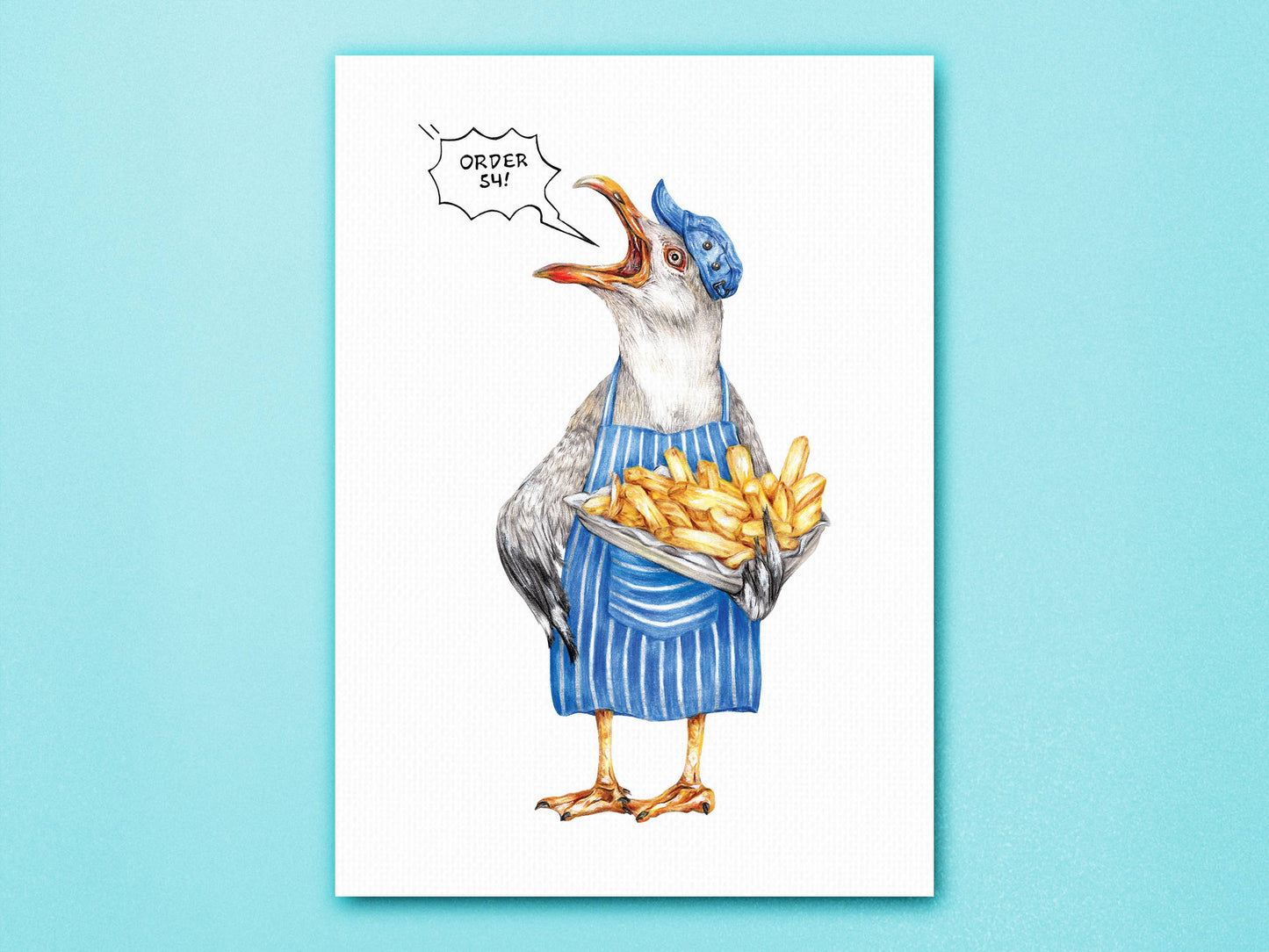 Gail the Chip Shop Gull Art Print