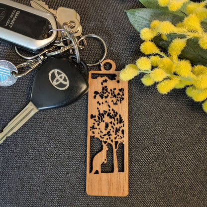 Flowering Bluegum: Australian Wooden Keyring
