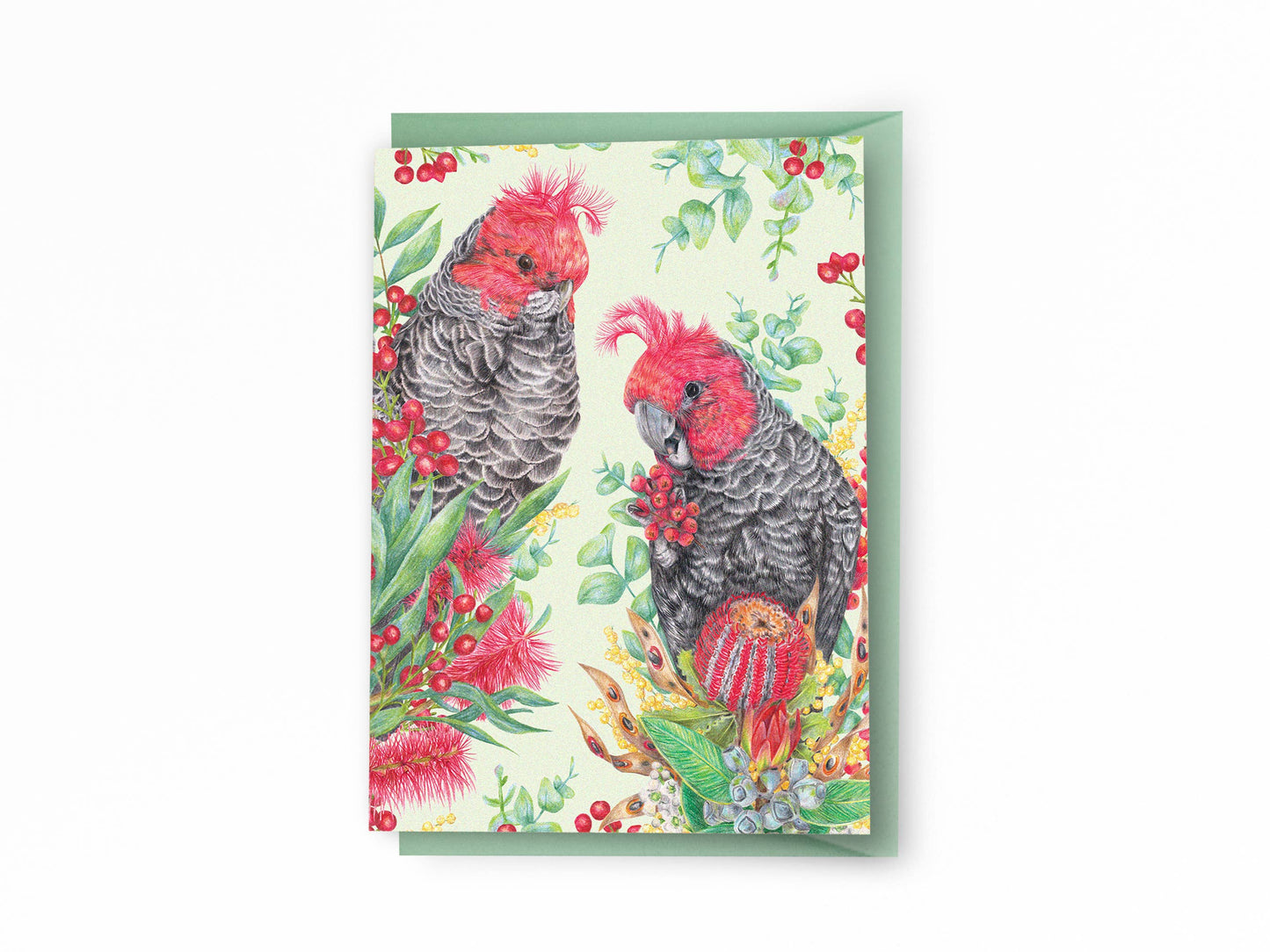 Gang-gang Cockatoos Greeting Card