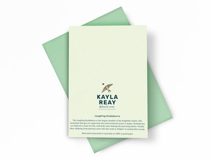 Laughing Kookaburra Greeting Card