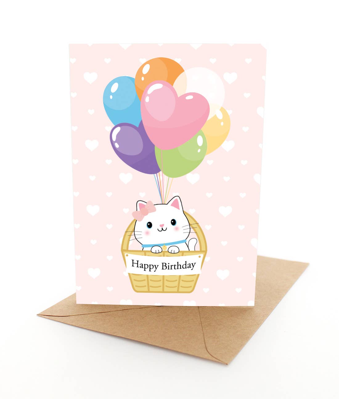 Birthday Cat - Kids Greeting Card