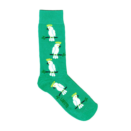 Socks.  Cockatoo. Handmade in Australia.