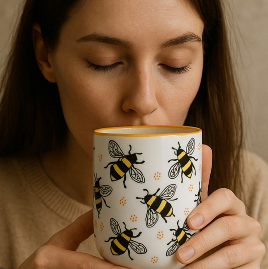 Ceramic Bee Cup