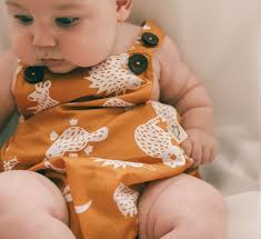 Bandicute Baby Romper - Australian Animals, Mustard. Handmade in Australia