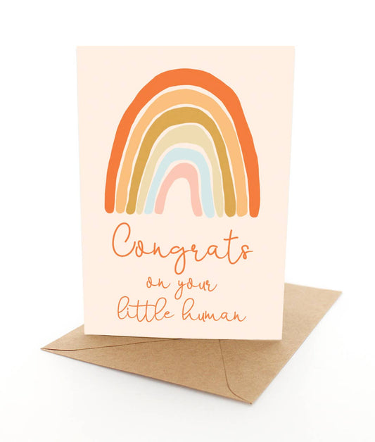 Earth Rainbow Congrats - Greeting Card