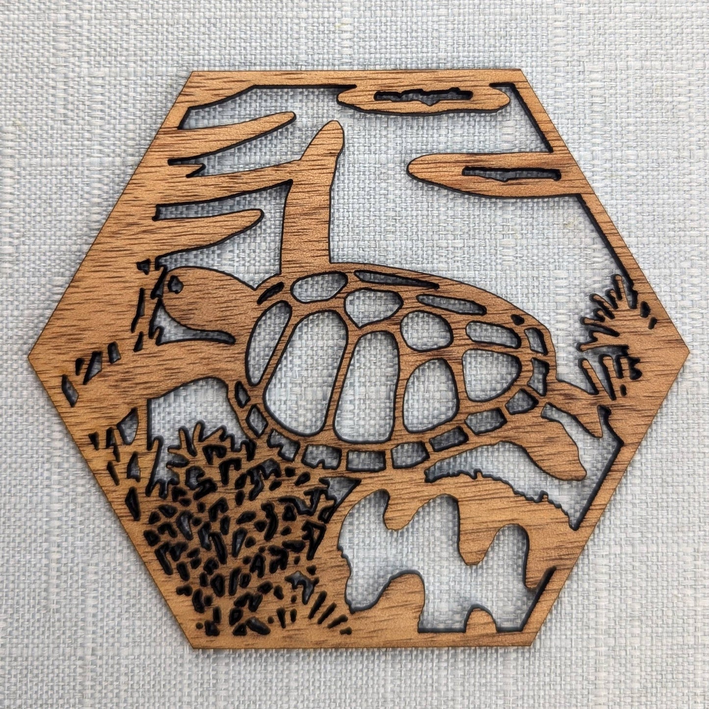 Australian Coastal Wooden Coaster Set