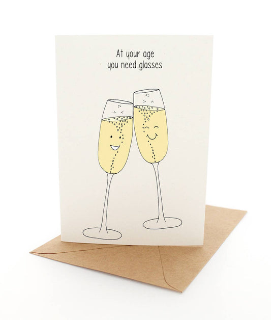 Punny Glasses - Greeting Card